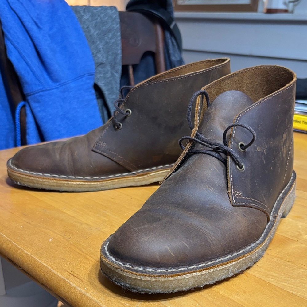Clarks Dark Brown Chukka Boots